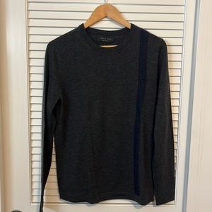 rag & bone sweater men’s charcoal size small